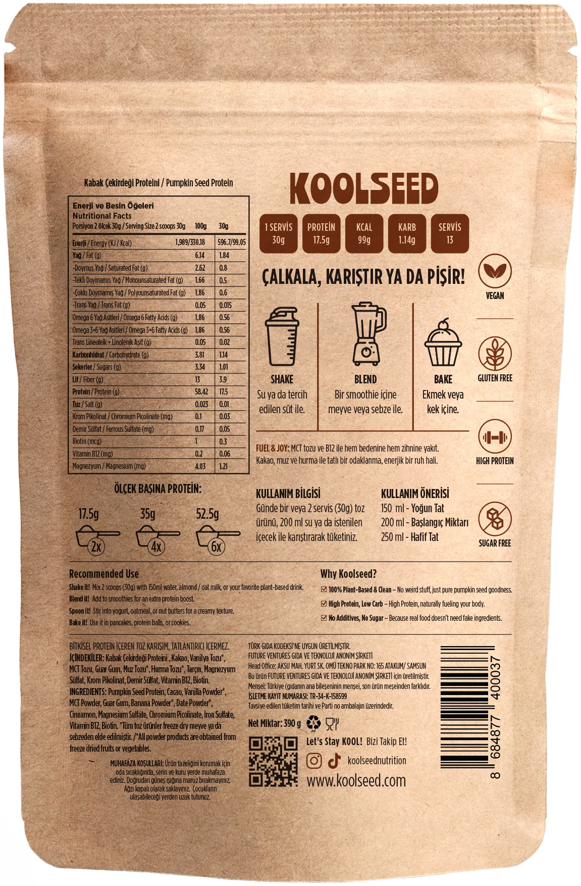Fuel & Joy – Bitkisel Protein Tozu